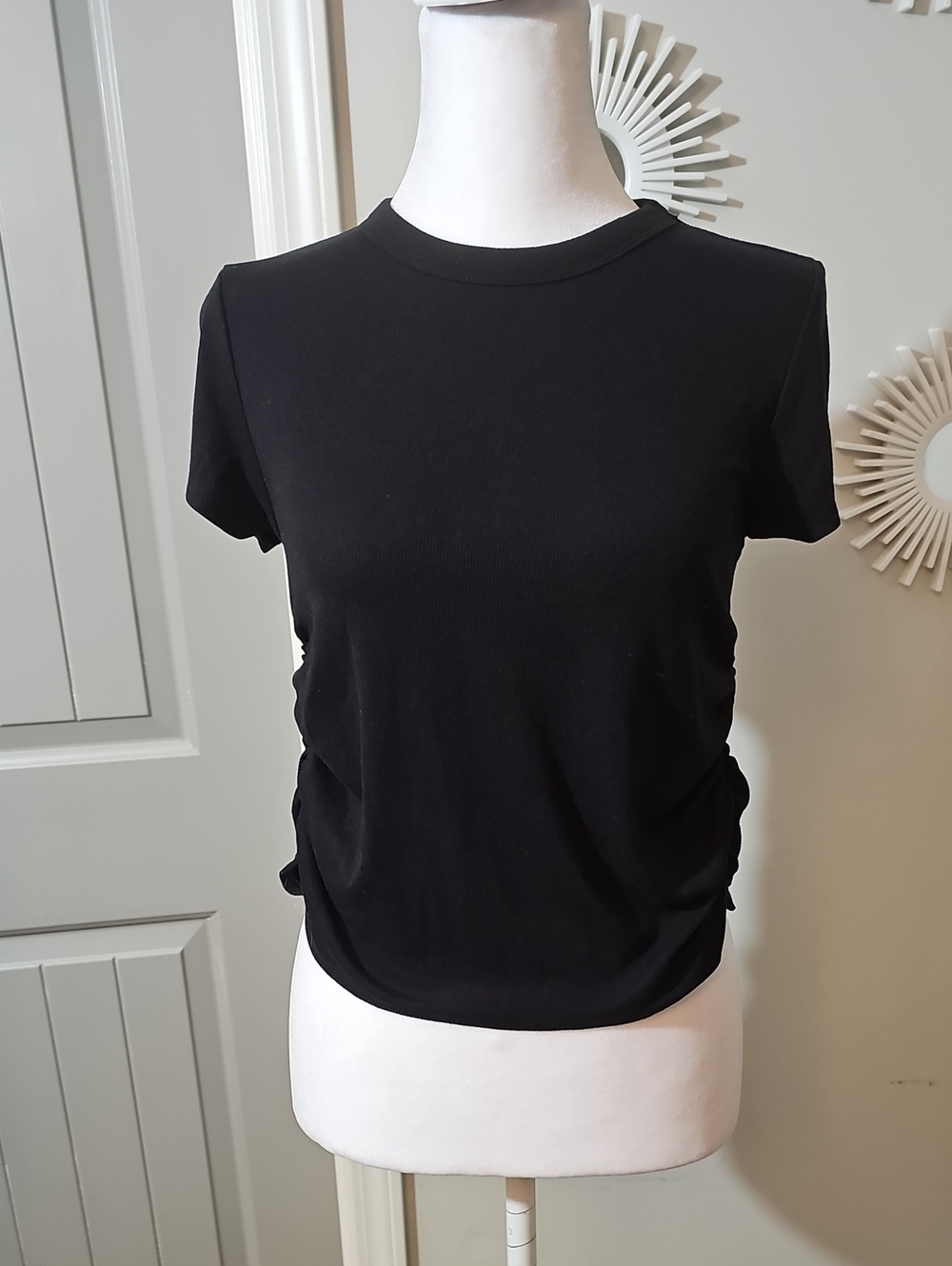 Classic Black Short-Sleeve Crewneck Tee